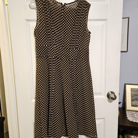 Sandra Darren brown sleeveless dress size 12 - Picture 9 of 13